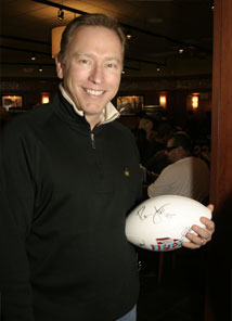 2008 VIP Guest with Ronnie Lott Autographed Football   